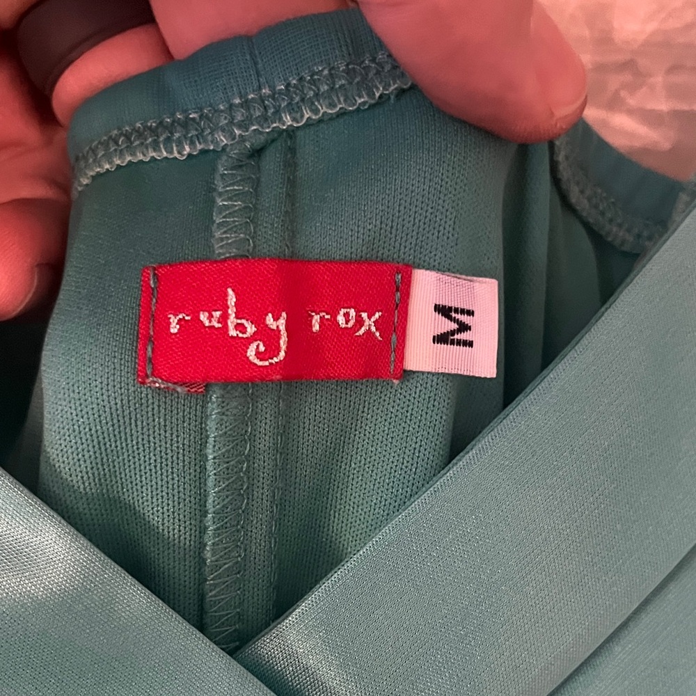 Ruby Rox Aqua High Low Dress - image 2